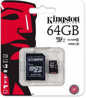 Memoria Micro Sd Xc I Kingston 64gb C10 Blister Celulares