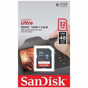 Memoria Sandisk Ultra 32gb Sdhc Clase10 Uhs-l Ux 48mb/s