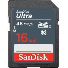 Sandisk Ultra® Memoria Sdhc De 16gb Hasta 48mb,clase 10