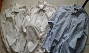 VENDO 3 CAMISAS DE HOMBRE, TALLES 38. “CHRISTIAN