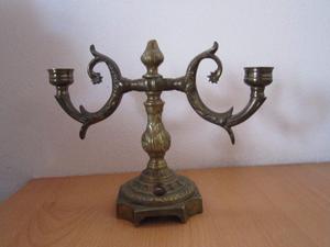 candelabro de bronce