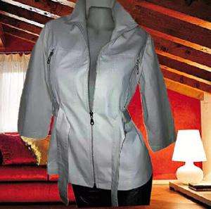 Chaqueta Camperita Gris Claro Carla Vianinni