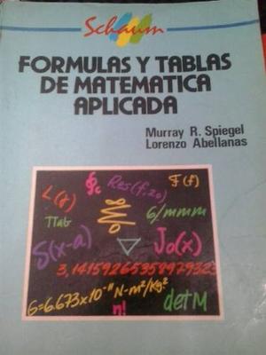 Formulas Y Tablas De Matematica Aplicada.murray R. Spiegel.