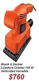 Lijadoran BLACK7 DECKER Con Velocidad Variable Orbital 135