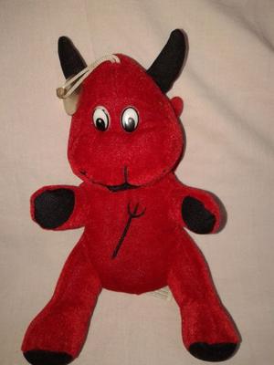 MUNECO DE PELUCHE ROJO nuevo DIABLO 23cm