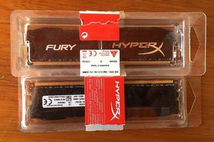 2 Memorias RAM DD3 8GB Mhz Kingston Hyper X Fury