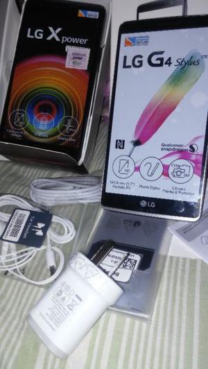 Lg g4 stilus titanium y lg x power blak