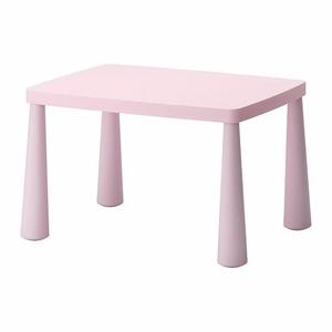 MESA Y SILLAS PARA NIÑAS DE PLÁSTICO, MODELO IKEA MAMMUT