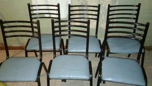Mesa con seis sillas