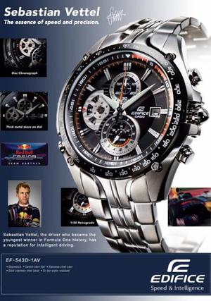 Reloj Casio Edifice EF 543 D Sebastian Vettel Cronógrafo |
