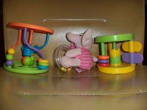 2 Mini Centro Didáctico 1 Fun Time + Sonajero Woody Toys