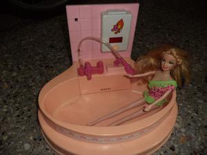 Bañera Musical + Barbie