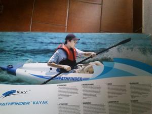 Kayak inflable "Pathfinder" para 1 persona con remo