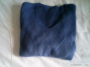 SWEATER TALLE:M COLOR AZUL FRANCIA.DE MORLEY,SUELTITO