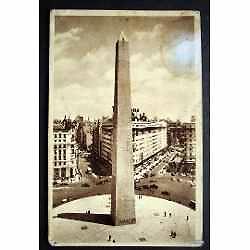 el obelisco buenos aires antigua postal