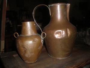 ANFORA, jarra, antigua en cobre