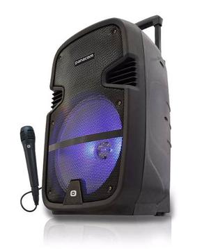 Bafle Recargable Panacom Bluetooth Led Microfono Karaoke