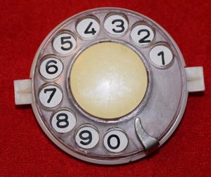 Dial teléfono antiguo, por pulsos, funcionando...