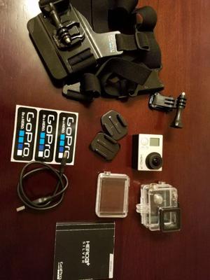 Go Pro 3 + silver vendo con accesorios