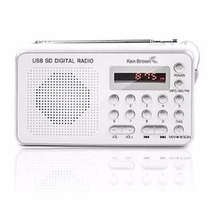 Ken Brown Dx545 Radio Am/fm Usb Mp3 Sd Recargable C/grabador