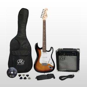 Kit Sx Rock! Sx Stratocaster + Ampli Sx 10w + Accesorios