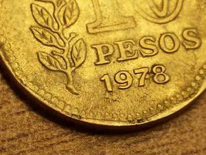 Moneda Argentina 10 Pesos  Falla Ref L5 P15