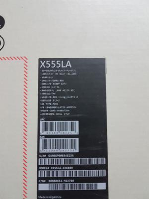 Notebook ASUS i5 / 4GB x555LA