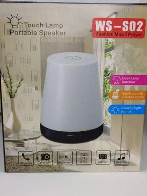 Parlante Bluetooth Velador Luz Colores Fm Sd Usb Celu Microf