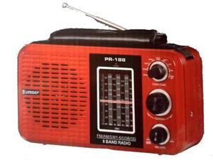 Radio Unisef Dual Usb Am Fm Pr-188 Mp3 Sd