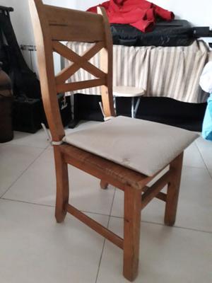 juego de mesa de comedor de madera de pino