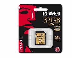 memory card 32gb sd clase 10 hd video 32gb kingston