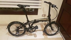 Bicicleta Plegable Tern Verge N8 Impecable Hermosa Negra