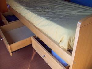 CAMA INDIVIDUAL CON CAJONES