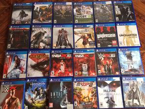 Juegos de ps4 venta canjes.