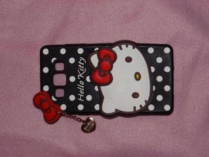 FUNDA NEGRA HELLO KITTY SAMSUNG GALAXY A)