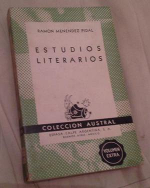 LIBRO ESTUDIOS LITERARIOS -EDICION 