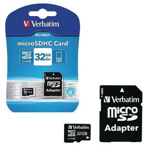 Micro SD Verbatin 32GB Clase 10