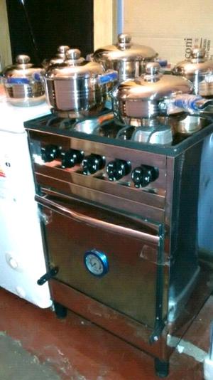 Offf Cocina Multigas Acero Inoxidable Hogareña NUEVA, $