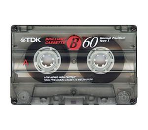 Tape cassettes TDK 60 tipo 1