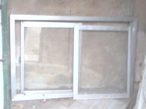 2 ventanas aluminio 120x 80 y 1x80 vidrios buenas una con