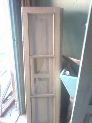 ventana madera doble hoja de 80 x 150 alto con postigos