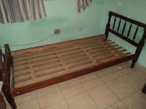 Cama de una plaza mas colchon