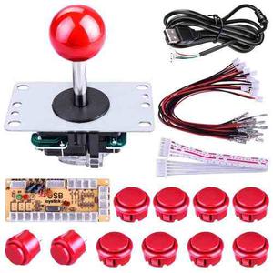 Oferta Kit Joystick Arcade: Palanca + Botones + Interfaz Usb