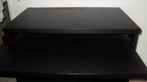 ESCRITORIO/ MESA PC 80x80x50cms color negro con ruedas