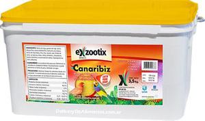 Exzootix Canaribiz X 3,5kg Alimento Balanceado Aves
