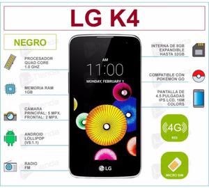 LIQUIDO HOY MEJOR OFERTA CONTADO LG K4 LTE 4G LIBERADO 6