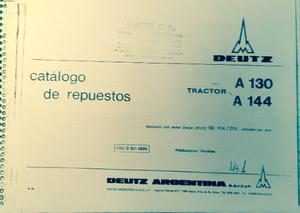 Manual De Repuestos Tractor Deutz A144 A130