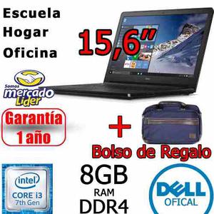 Notebook Dell Core I3 8gb 1tb 15.6 Hd Touchscreen + Bolso