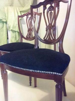 bellas sillas inglesas restauradas a nuevo