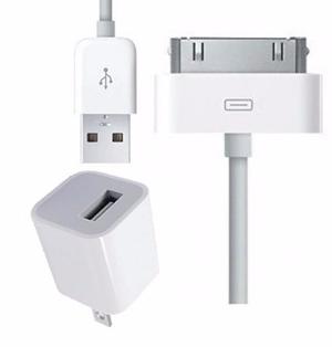Cargador Pared 220v Usb + Cable Para Iphone 3 4s Ipod Touch